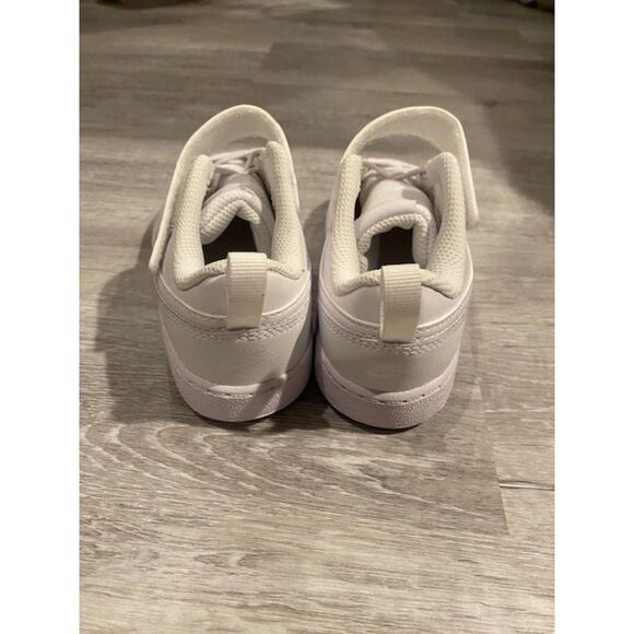 Nike Kids Boy's Court Borough Low Shoes Size 10C White - Picture 4 of 5